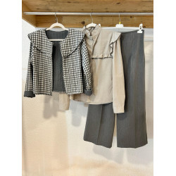 PANTALÓN CROPPED GRIS