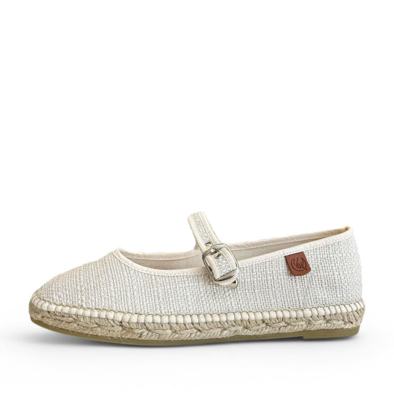 MARY JANE EN TEJIDO BEIGE