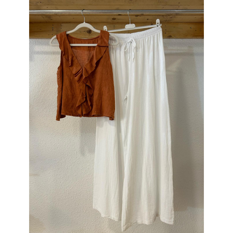 PANTALON TRIZ BLANCO PANTALON TRIZ BLANCO
