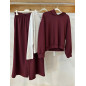 SUDADERA BURDEOS CON CAPUCHA SUDADERA BURDEOS CON CAPUCHA