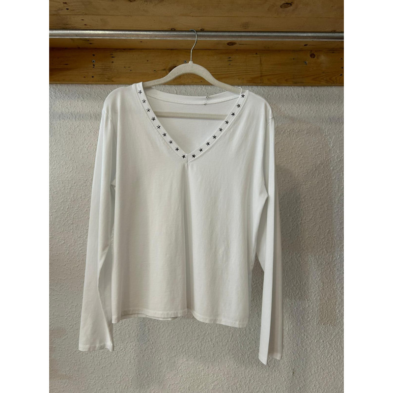 CAMISETA ESTRELLA BLANCA CAMISETA ESTRELLA BLANCA