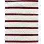 CAMISETA RAYAS BURDEOS