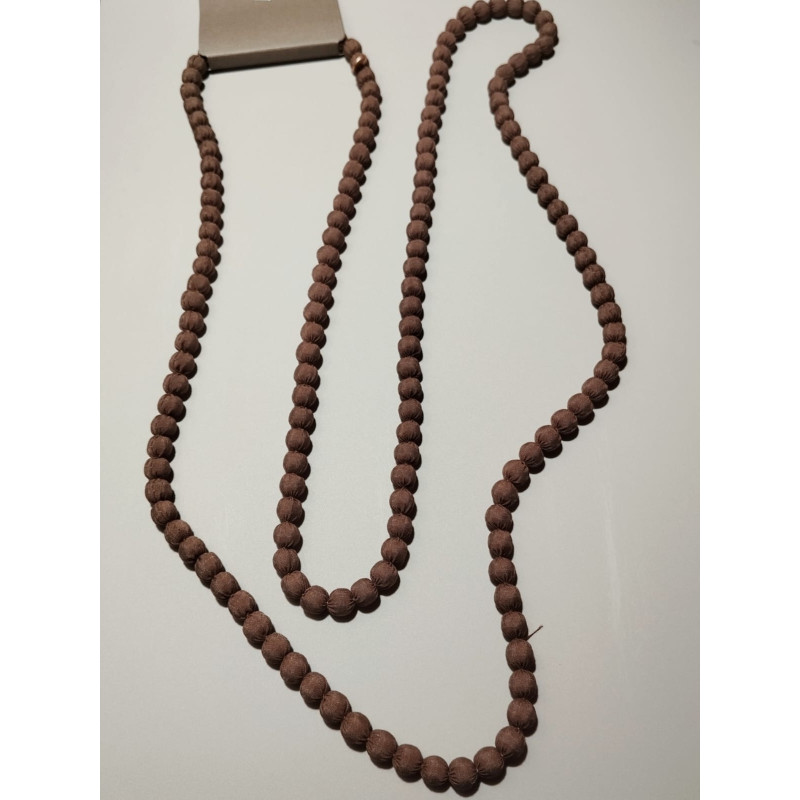 COLLAR LARGO MARRÓN TABACO