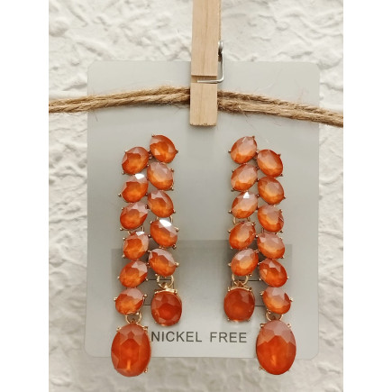 PENDIENTES JULIETA NARANJAS