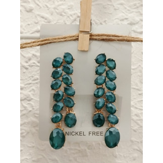 PENDIENTES JULIETA VERDES