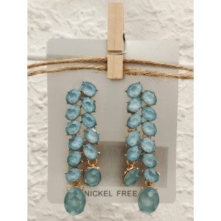 PENDIENTES JULIETA AGUAMARINA