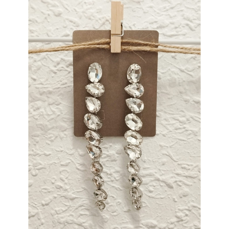 PENDIENTES MÓNACO PLATEADOS