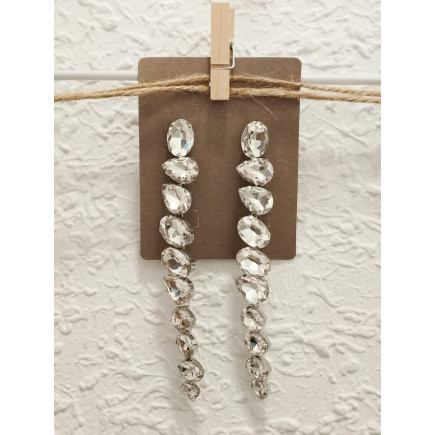 PENDIENTES MÓNACO PLATEADOS