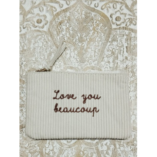 MONEDERO DE PANA BEIGE