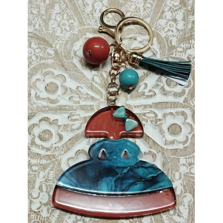 LLAVERO MENINA PRADO  MARRÓN