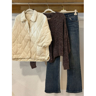 PANTALÓN TEJANO FLARE LARGO