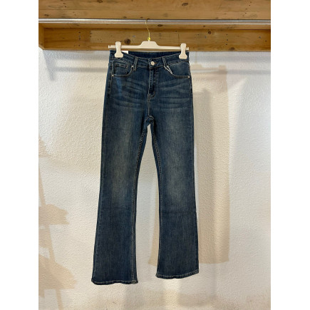 PANTALÓN TEJANO  FLARE LARGO