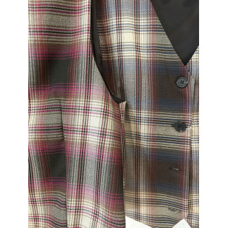 CHALECO CUADROS AZUL