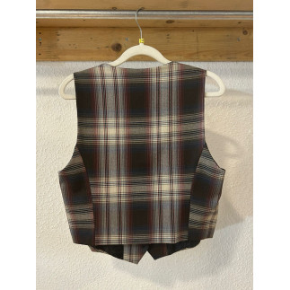 CHALECO CUADROS AZUL