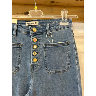 PANTALÓN VAQUERO BOTONES JOYA