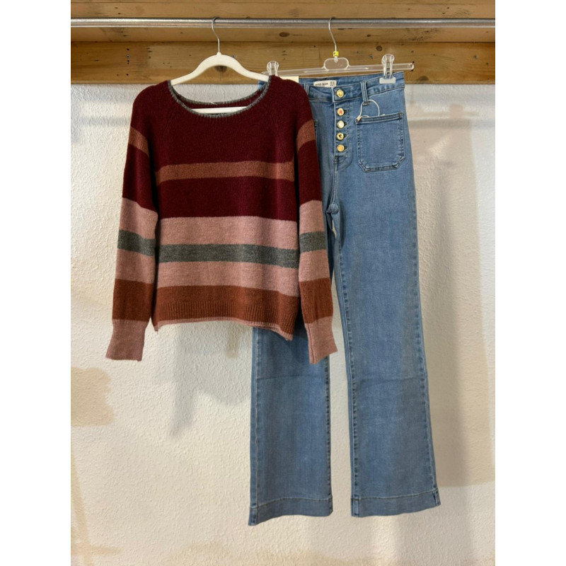 PANTALÓN VAQUERO BOTONES JOYA