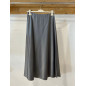FALDA SATINADA GRIS