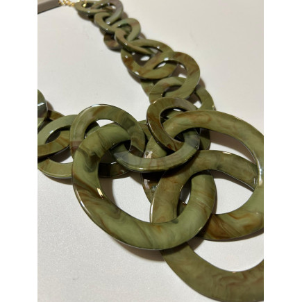 COLLAR ESLABONES VERDE