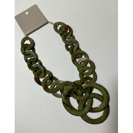 COLLAR ESLABONES VERDE