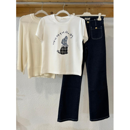 VAQUERO WIDE GABRIELA NAVY