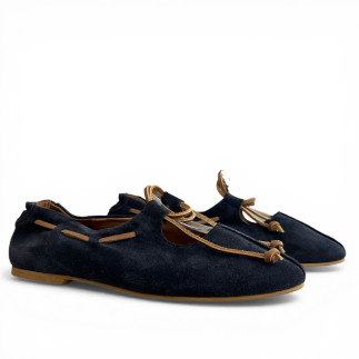 MANOLETINA DE CORDONES AZUL