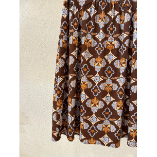 FALDA ESTELA MARRON