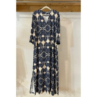 VESTIDO ESTAMPADO PUNTO DE SEDA