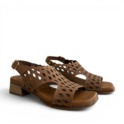SANDALIA RIETI MARRON