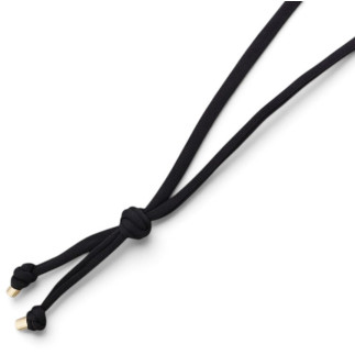 COLLAR LARGO NUDO MALLA NEGRO