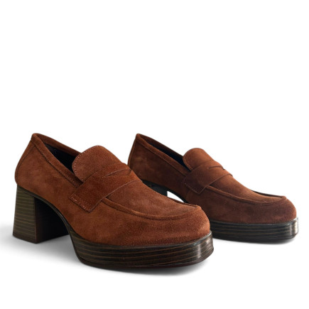 MOCASÍN TACÓN BLOCK CUER