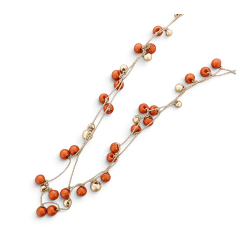 COLLAR BOLAS TEJA