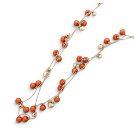 COLLAR BOLAS TEJA