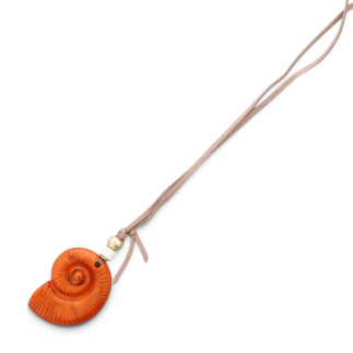 COLLAR CARACOLA NARANJA