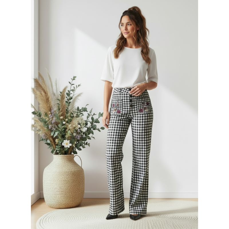PANTALÓN VICHY AZUL PANTALÓN VICHY AZUL