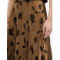 FALDA SATINADA CON FLORES