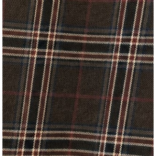 PANTALÓN BARREL CUADROS MARRÓN