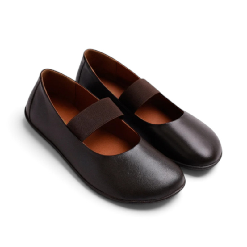 BAILARINA BAREFOOT PIEL MARRÓN