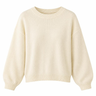 Jersey de punto oversize de manga larga | COCCO