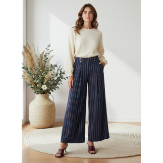 Pantalón Palazzo de rayas | COCCO