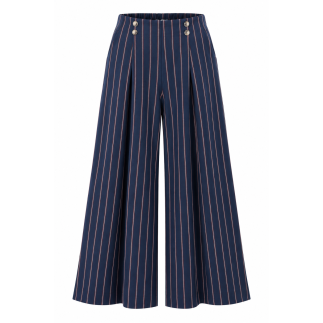 PANTALÓN PALAZZO DE RAYAS