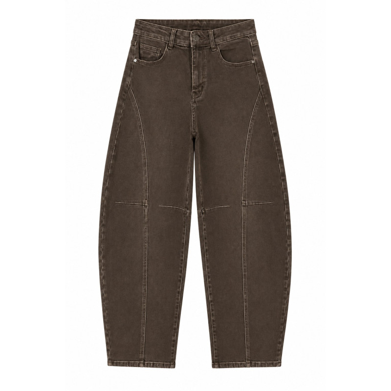 PANTALÓN VAQUERO BARREL DE TIRO ALTO | COCCO