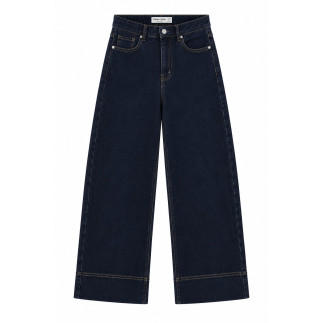 Vaquero wide leg de tiro alto elástico | COCCO
