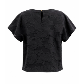 TOP DE MANGA CORTA CON TEXTURA FLORAL | COCCO