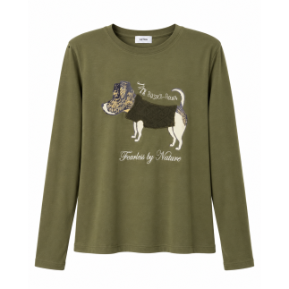 CAMISETA MANGA LARGA BORDADA | COCCO