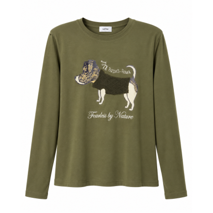 CAMISETA JACKRUSSELL VERDE