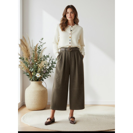 CHAQUETA DE PUNTO BEIGE