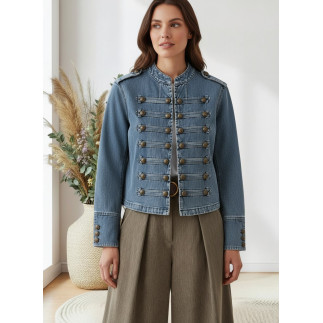 CHAQUETA VAQUERA ESTILO MILITAR