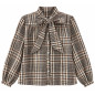 BLUSA DE CUADROS CON LAZO
