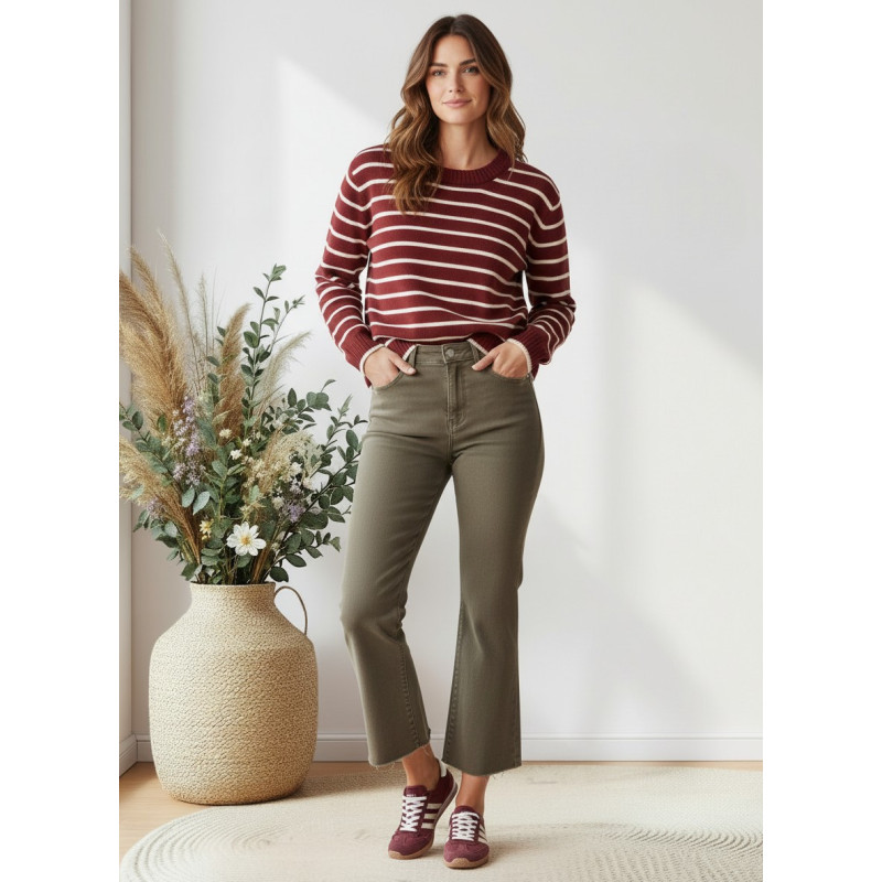 Pantalón Vaquero Cropped Flare | COCCO