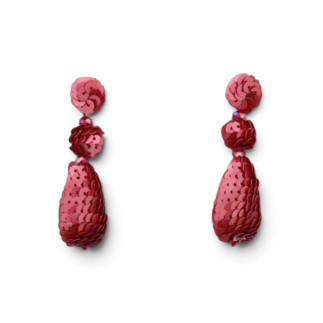 Pendientes largos de lentejuelas 7 cm | COCCO